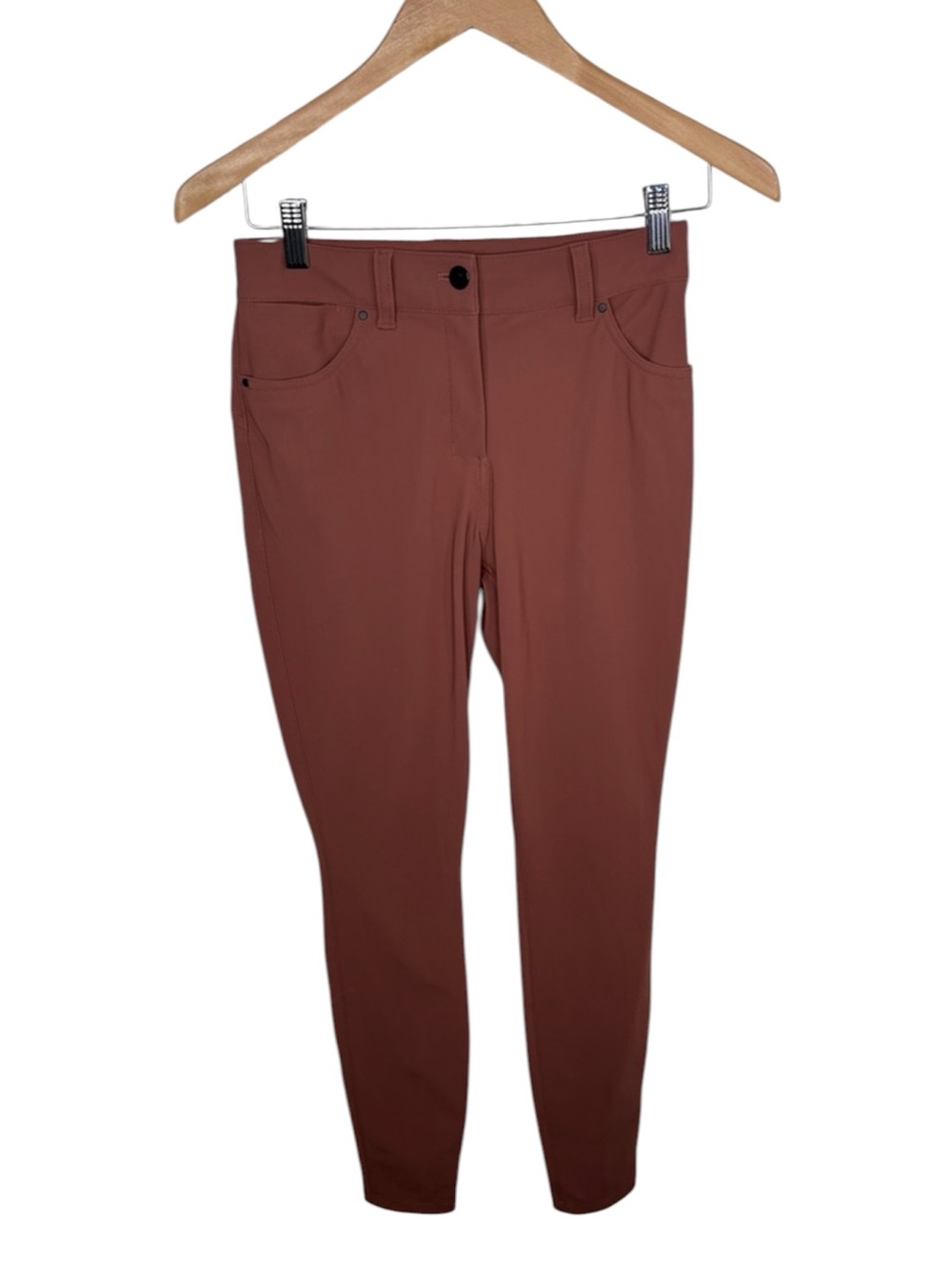 Lululemon City Sleek Dark Terracotta 5 Pockets 7/8 Pant Women Size 26 BLEMISH